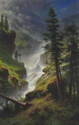 Wasserfall in den Rocky Mountains